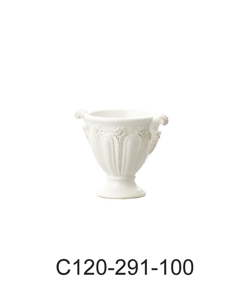 Clay小陶瓷 C120-291-100復古冠軍杯 乳白