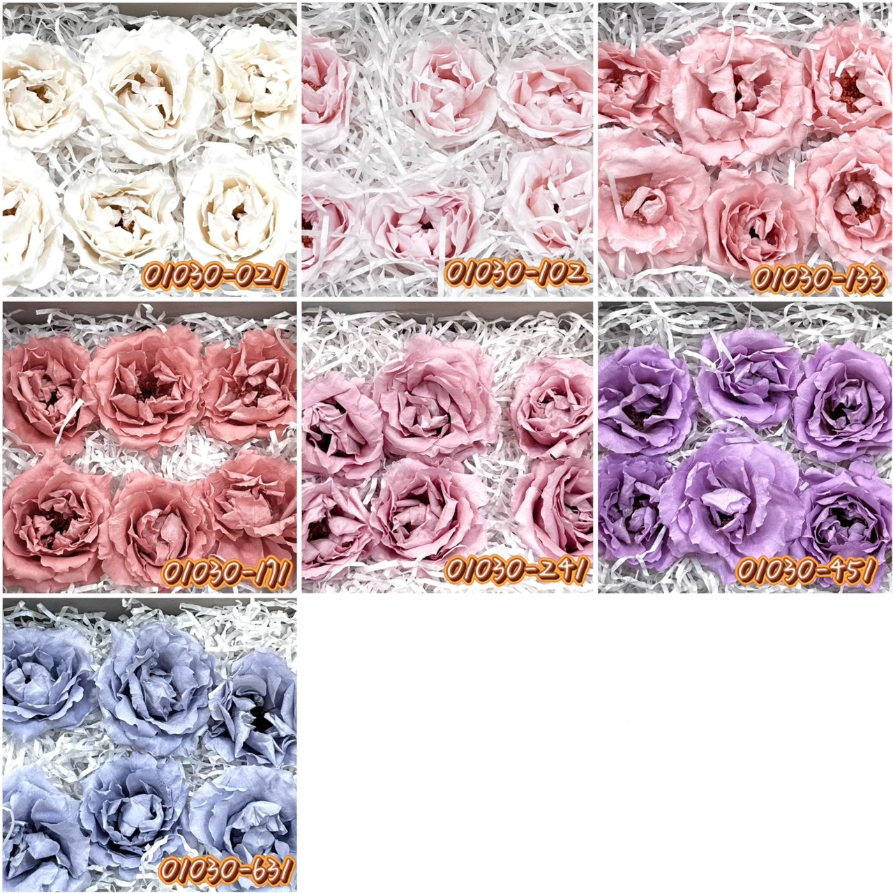 大地農園中薔薇 複瓣薔薇6朵01030