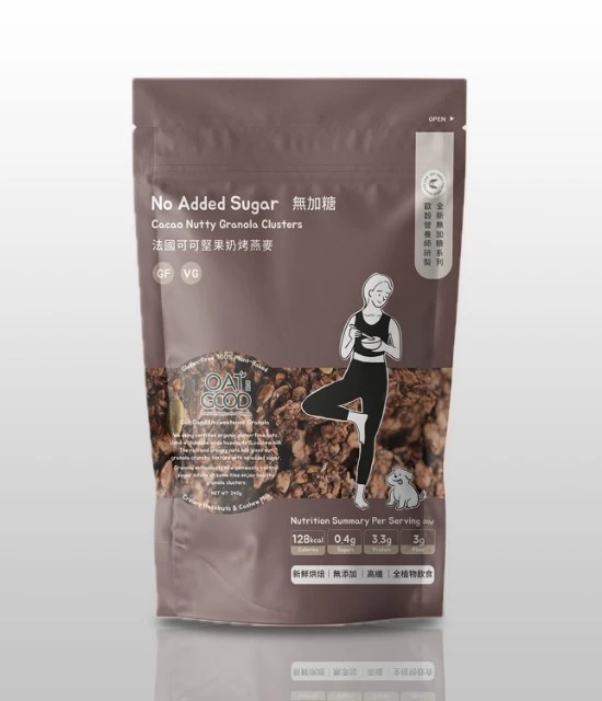 OATGOOD 無加糖法國可可堅果奶烤燕麥
