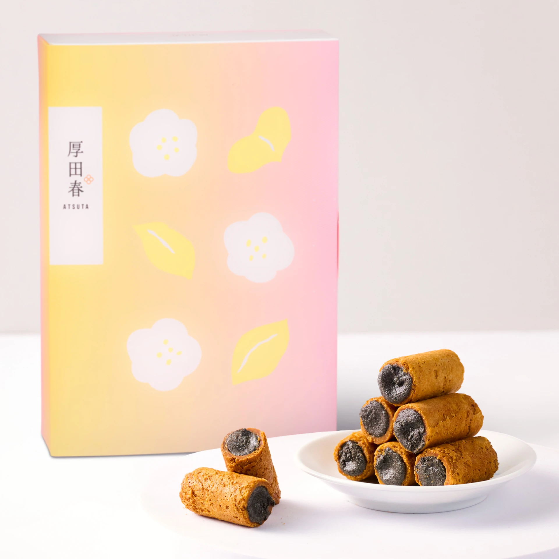 【現貨】厚香芝麻奢蛋捲禮盒(內附提袋)