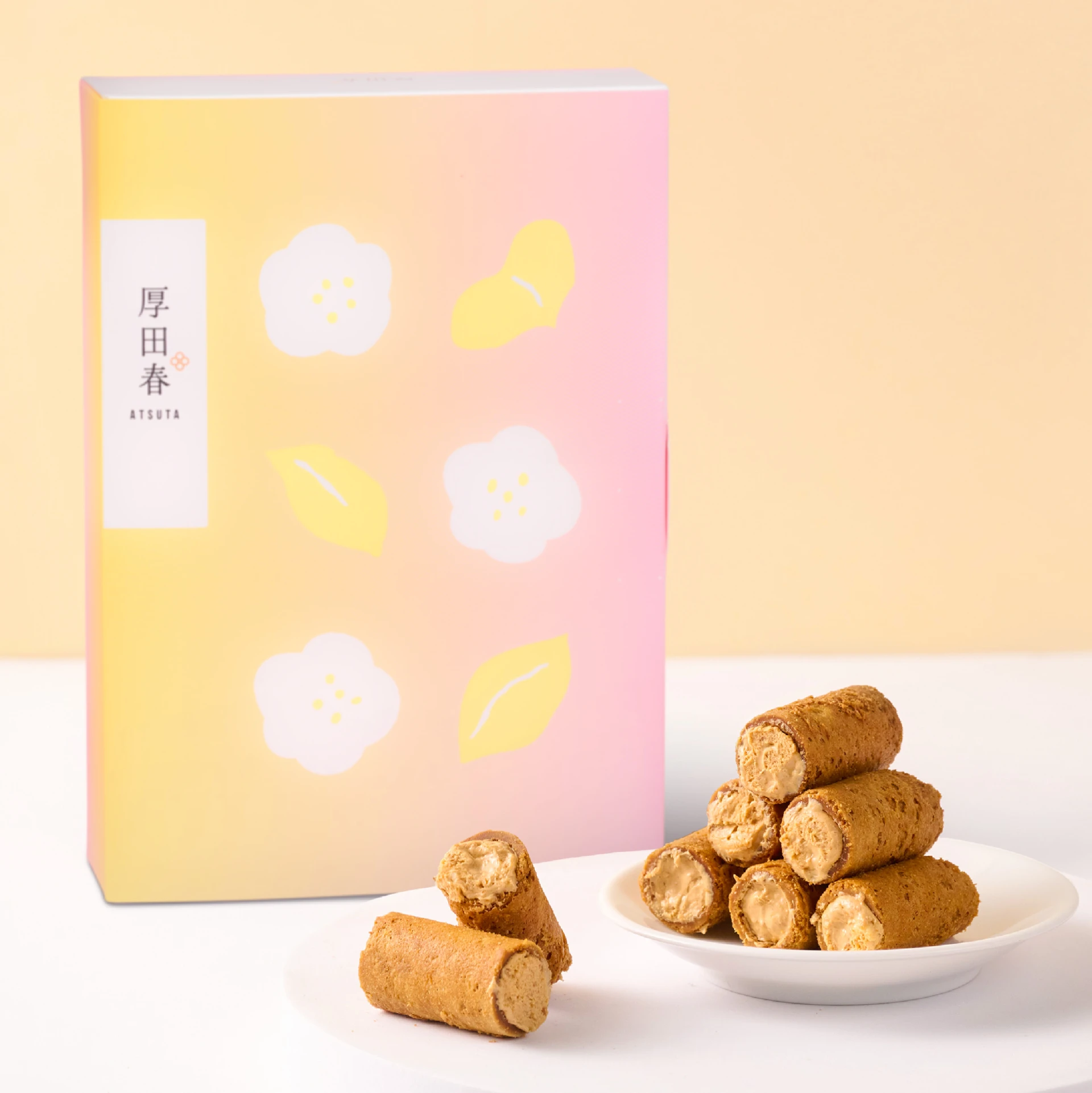 【現貨】顆粒花生奢蛋捲禮盒(內附提袋)
