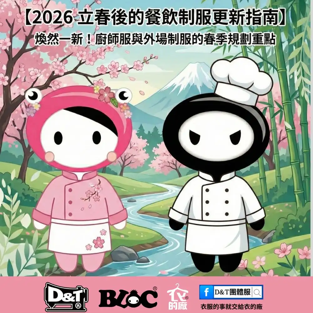 2026 立春後的餐飲制服更新指南｜廚師服與外場制服春季規劃重點