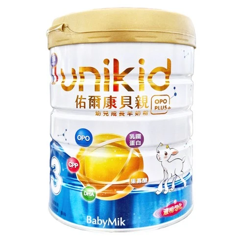 unikid 佑爾康 OPO PLUS 3號 幼兒成長羊奶粉（800g）