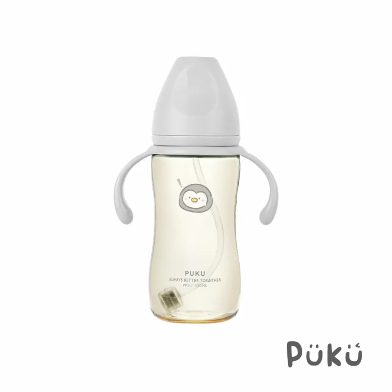 飽飽歐蕾PPSU寬口練習奶瓶330ml（三色可選）