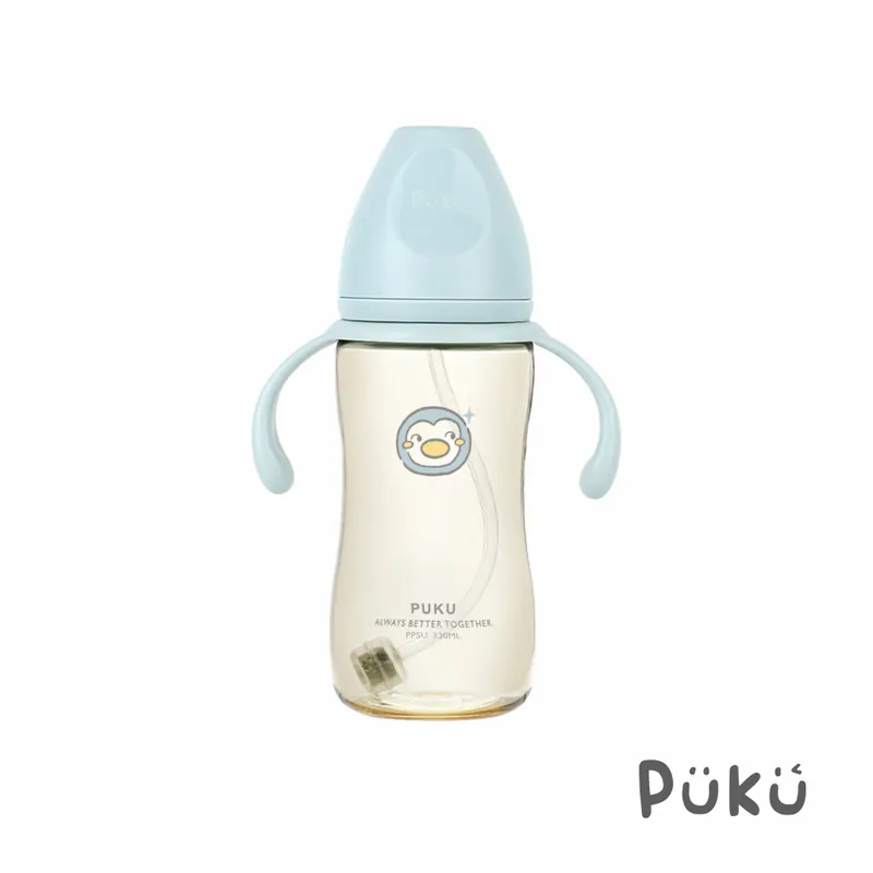 飽飽歐蕾PPSU寬口練習奶瓶330ml（三色可選）