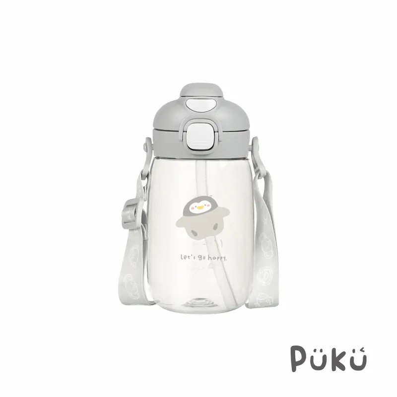 PUKU 圓圓直飲吸管兩用隨身水壺550ml-(三色)