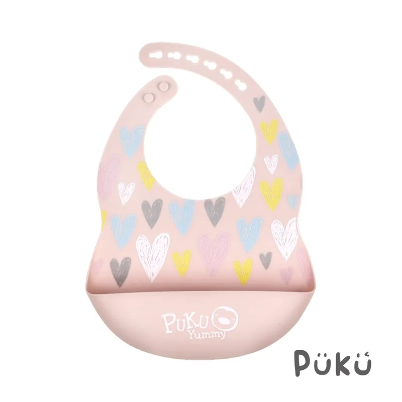 PUKU Yummy矽膠圍兜-(五色)