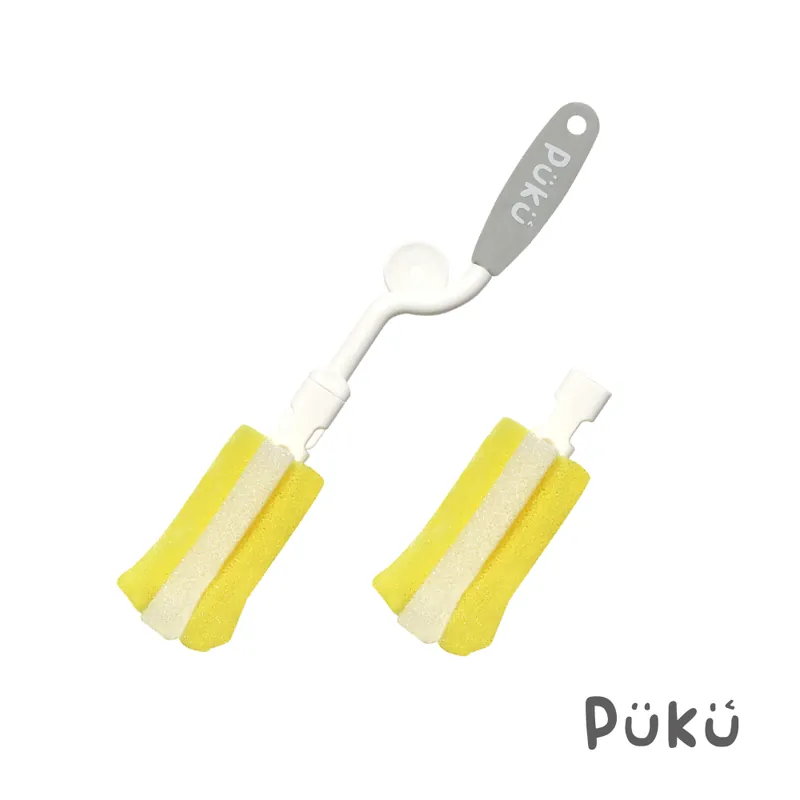 PUKU 可拆式海綿奶瓶刷組