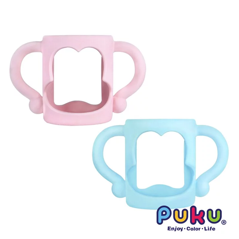 PUKU 矽膠把手套-(薄荷藍/珊瑚粉)