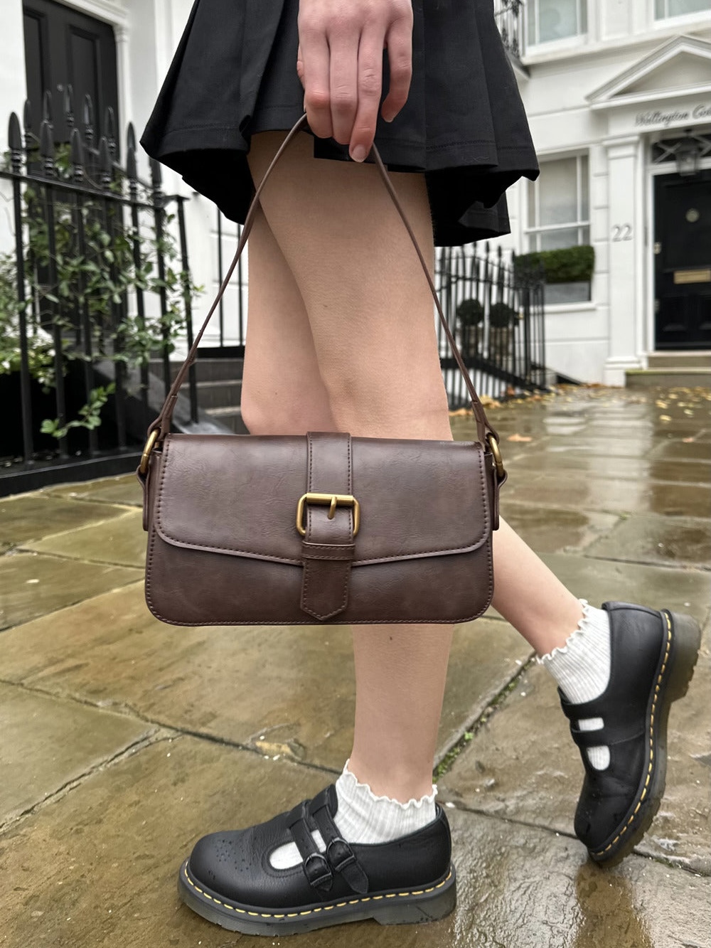 shoulder bag 復古皮革單肩包