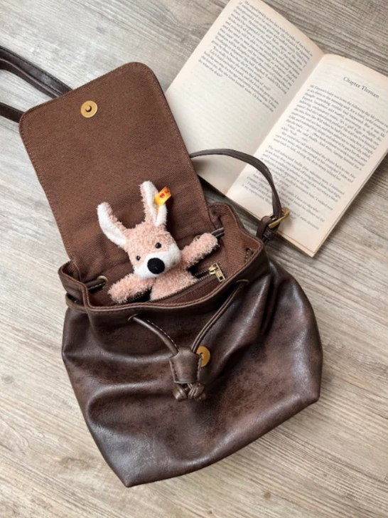 faux leather backpack