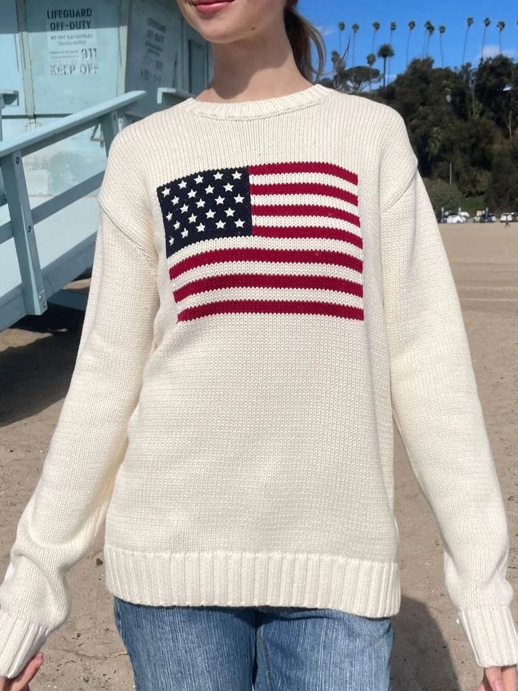 nico american flag sweater