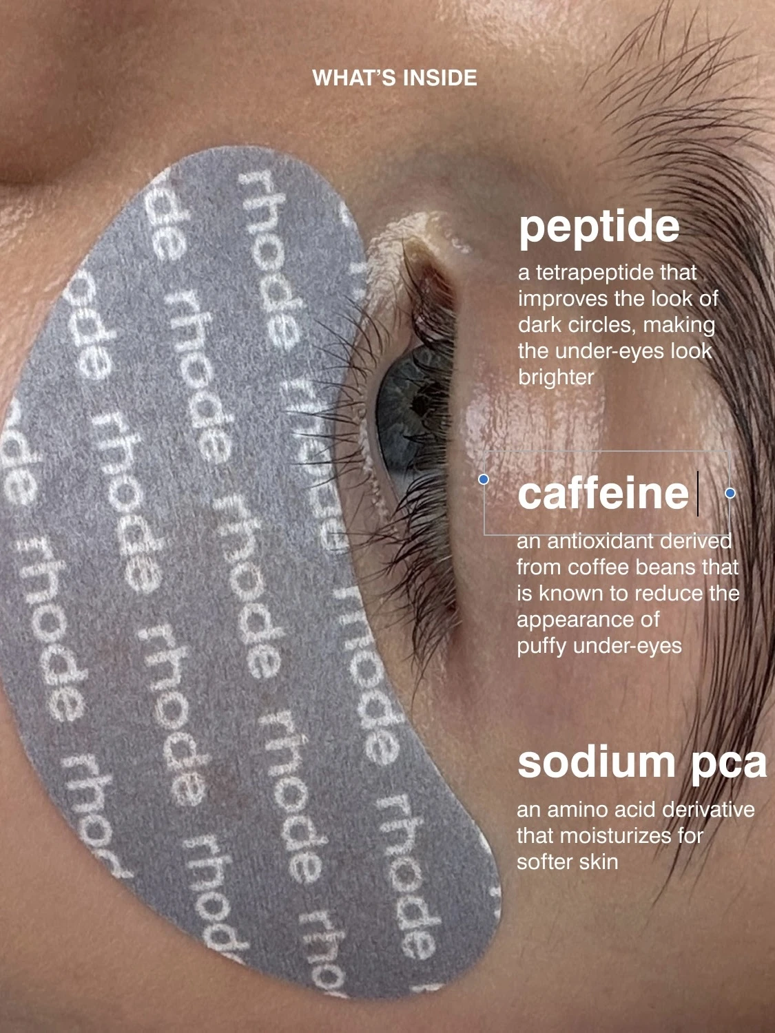 ラスト1点 RHODE ペプチド アイケアシートPEPTIDE EYE PREP 日本未上陸
