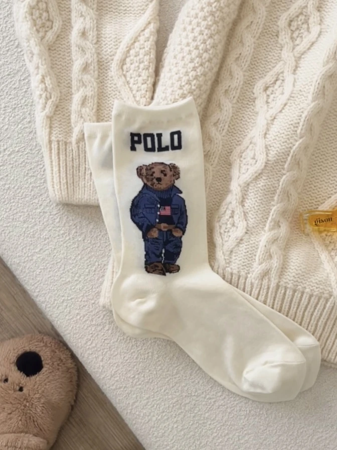 americana sport bear crew sock