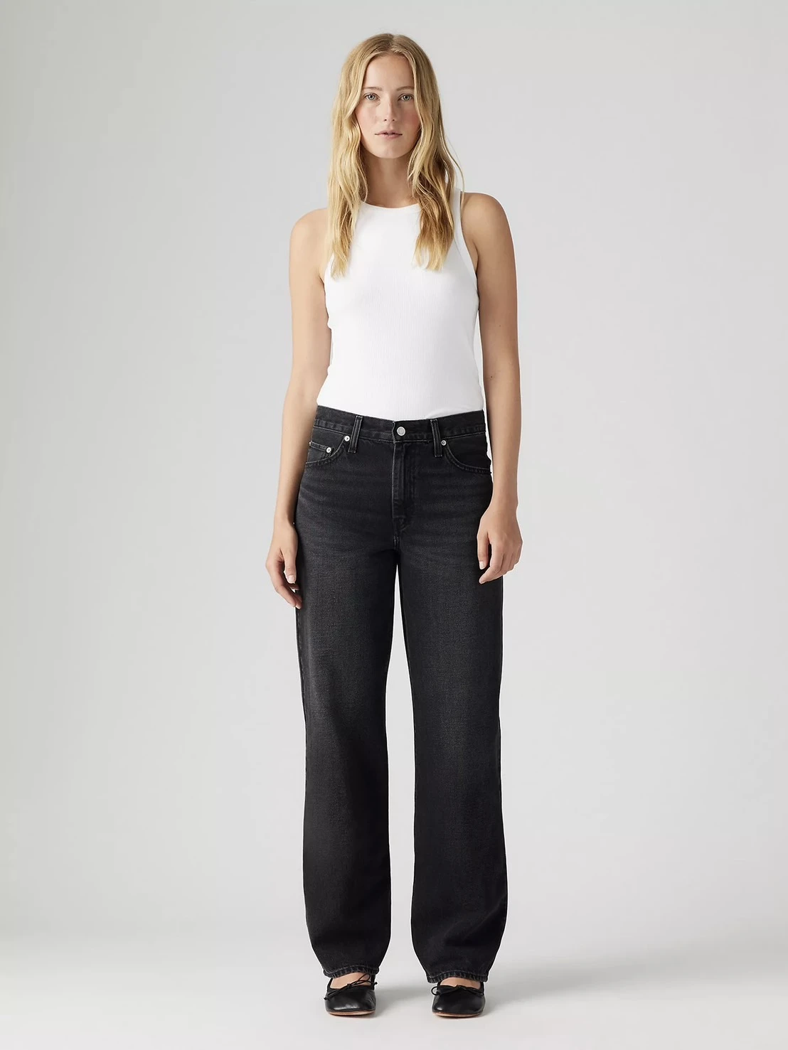 baggy dad loose jeans