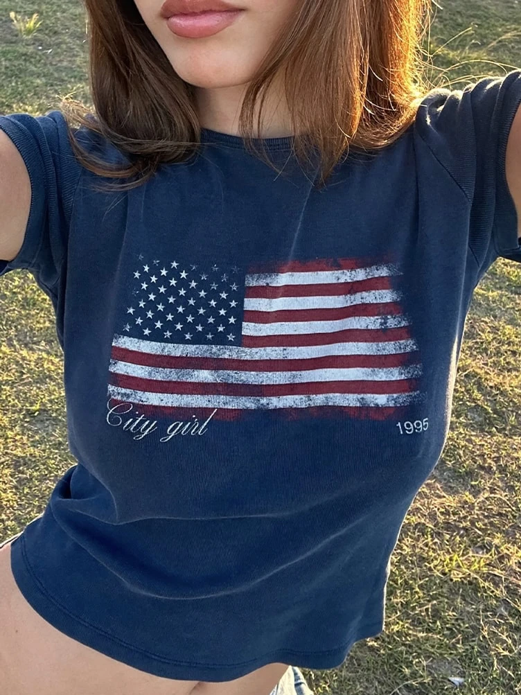 usa flag t-shirt