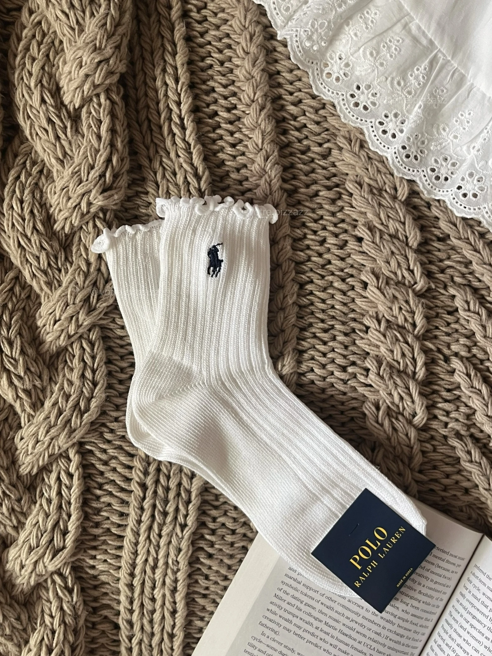 lettuce edge ankle sock
