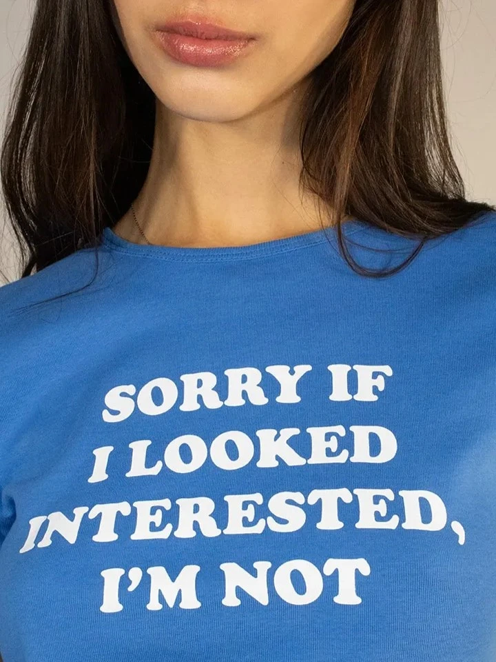 sorry if I looked t-shirt