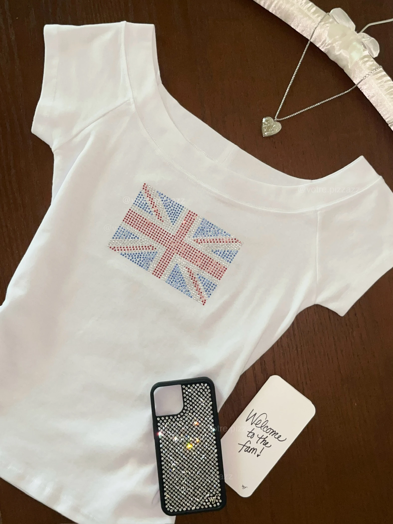 rhinestone flag t-shirt