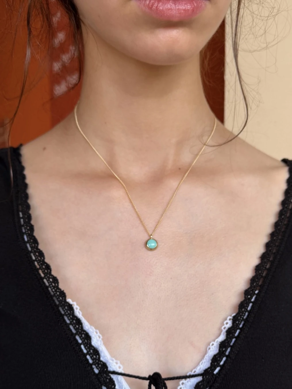 turquoise gem necklace