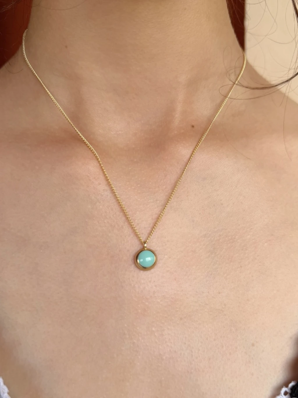 turquoise gem necklace