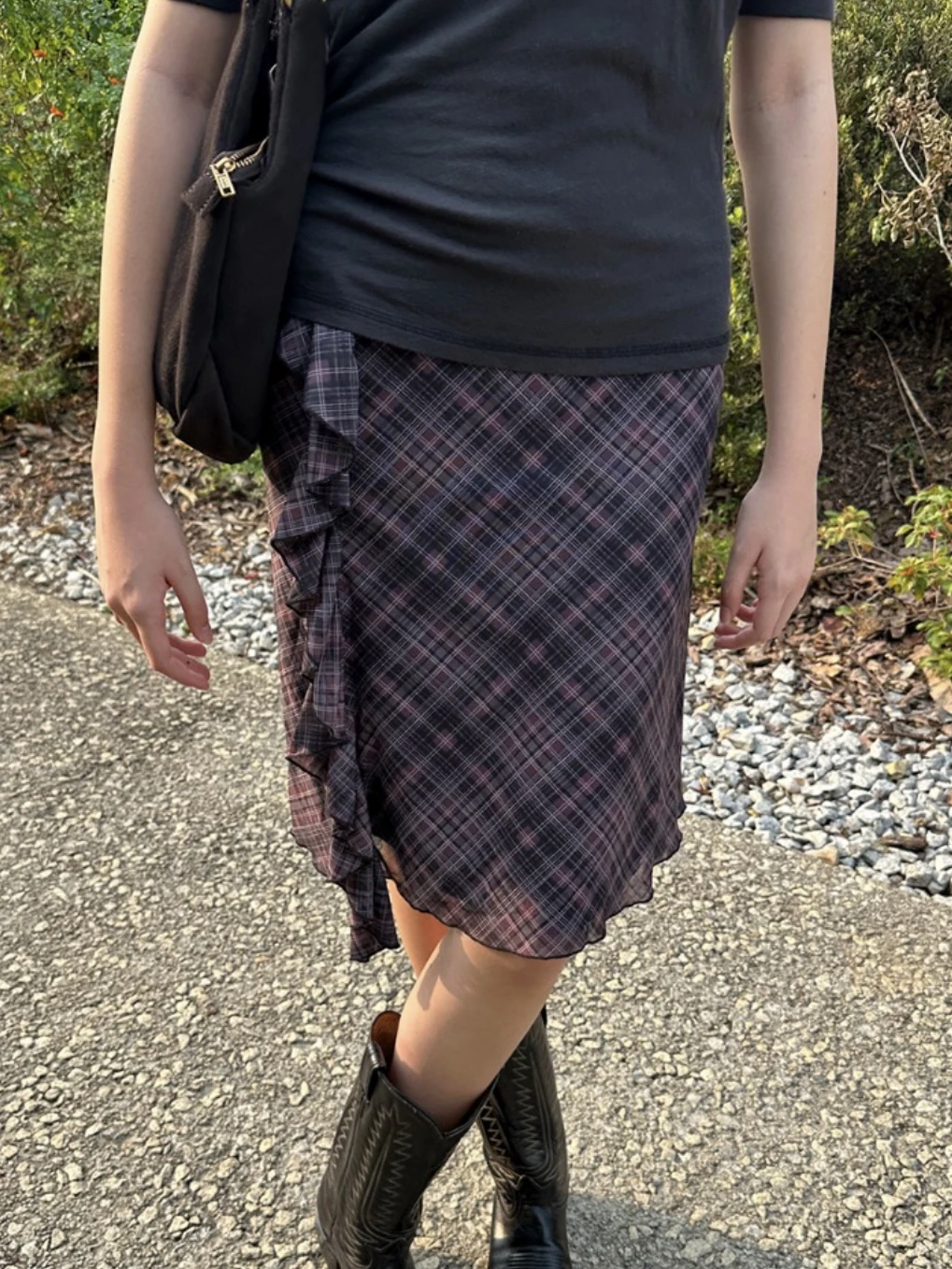 sephira plaid skirt
