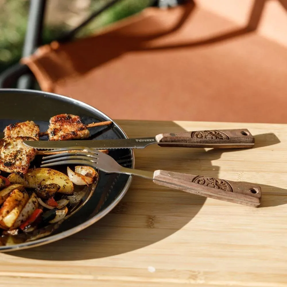 Petromax Camping Cutlery 胡桃木五件式餐具組