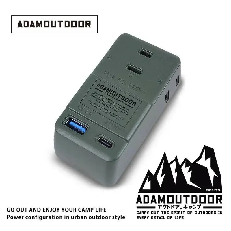 ADAM 3座擴充PD/QC USB壁插