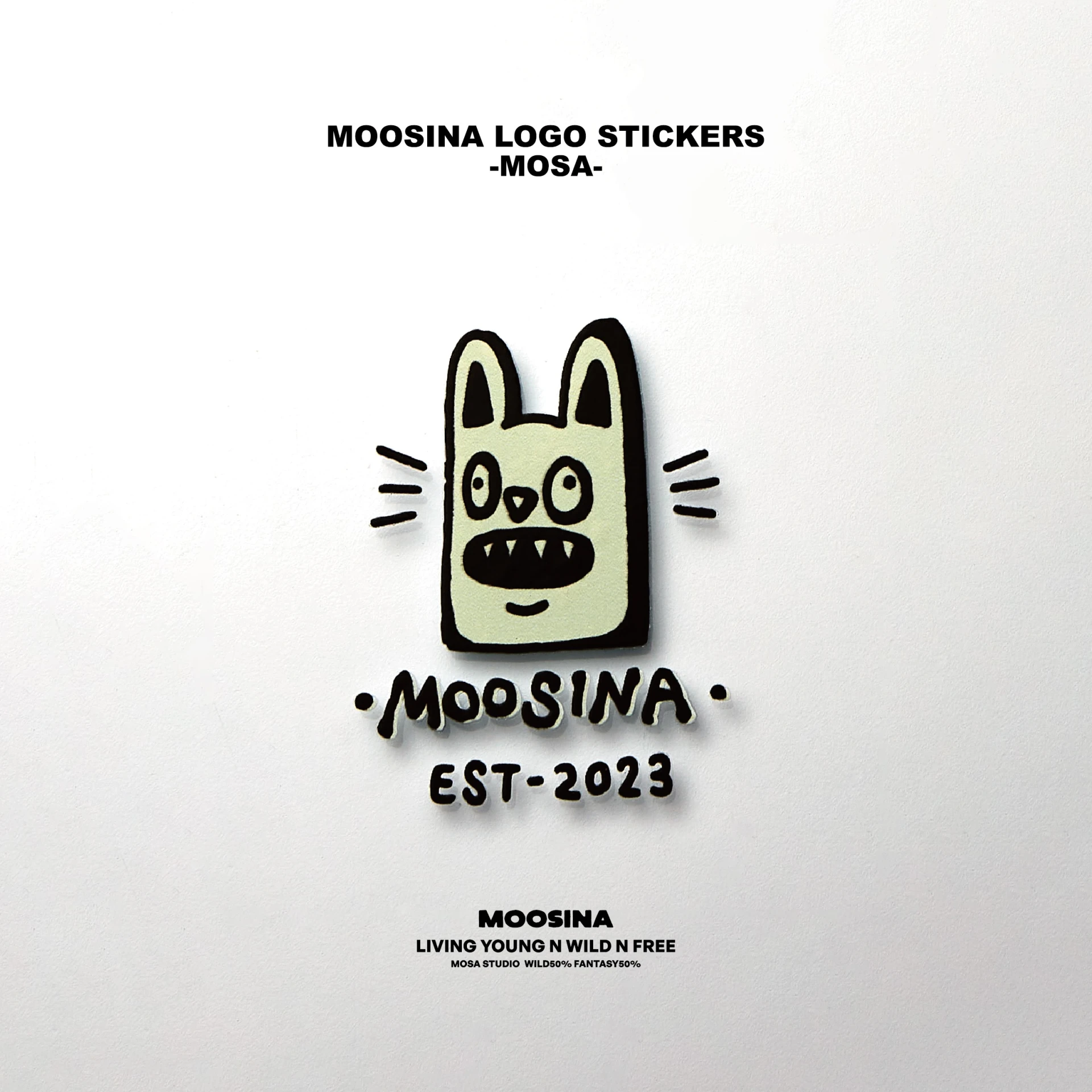 MOOSINA LOGO STICKERS 標誌貼紙