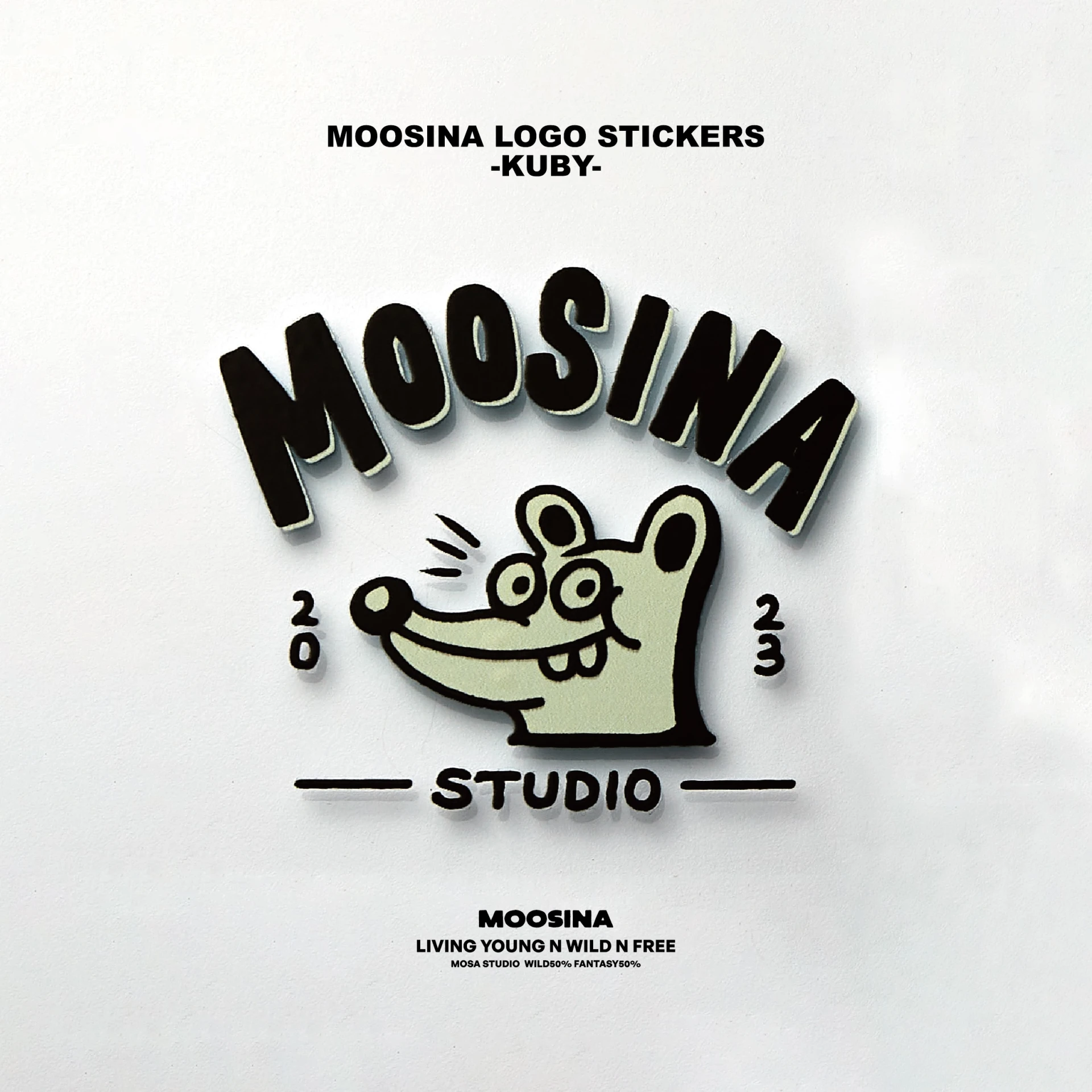 MOOSINA LOGO STICKERS 標誌貼紙