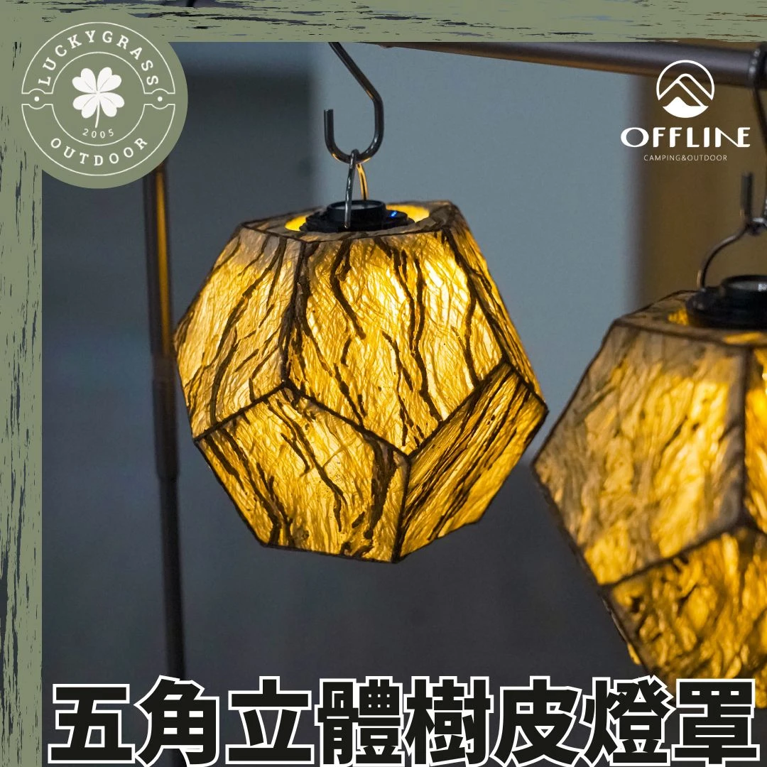 OFFLINE 五角立體樹皮燈罩