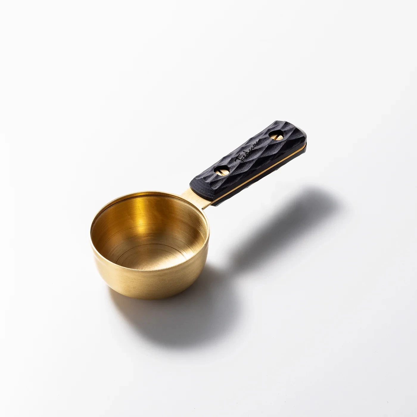 日本 FEDECA 黃銅咖啡量匙 黑色名栗