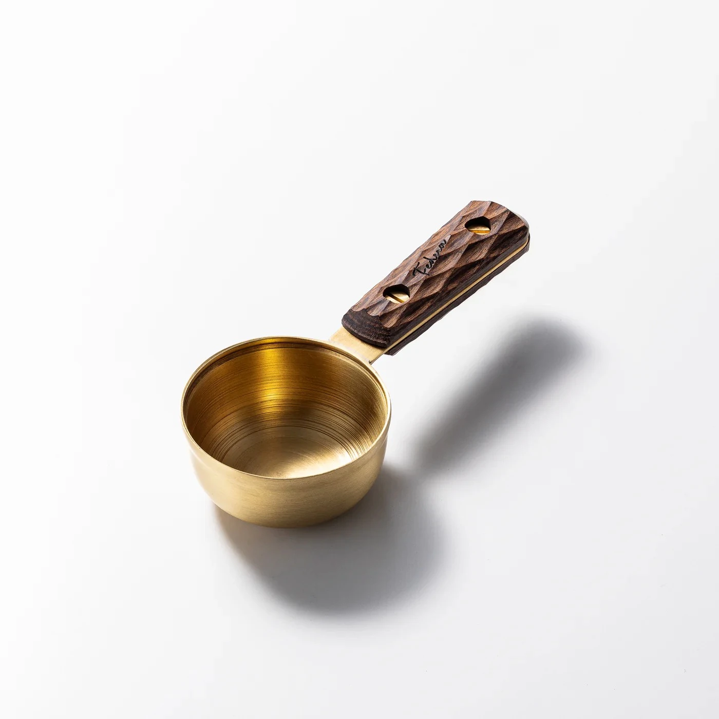 日本 FEDECA 黃銅咖啡量匙 名栗