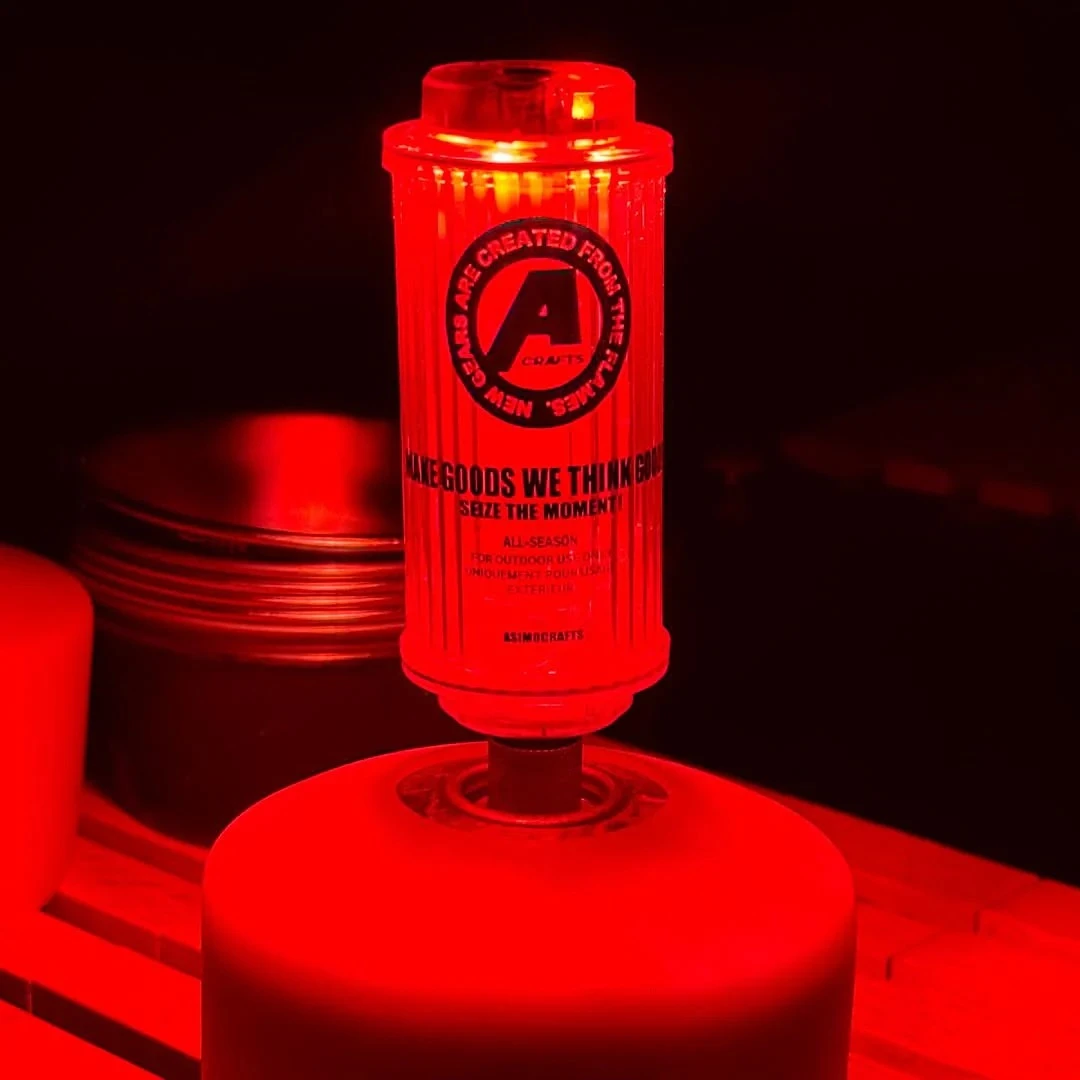 Asimocrafts x 38explore ｜聯名MIYABI 38KT燈紅色款露營小站提供風格