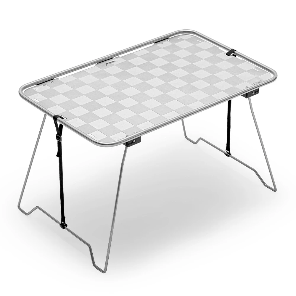 HIDEOFF 2P金屬管鋁合金桌(棋盤款)