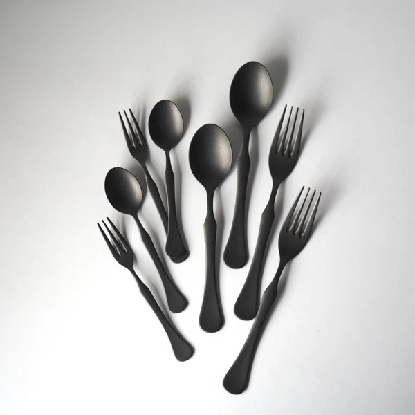 IDEA SEKIKAWA日本燕三条 Sway-black-黑化不鏽鋼餐具