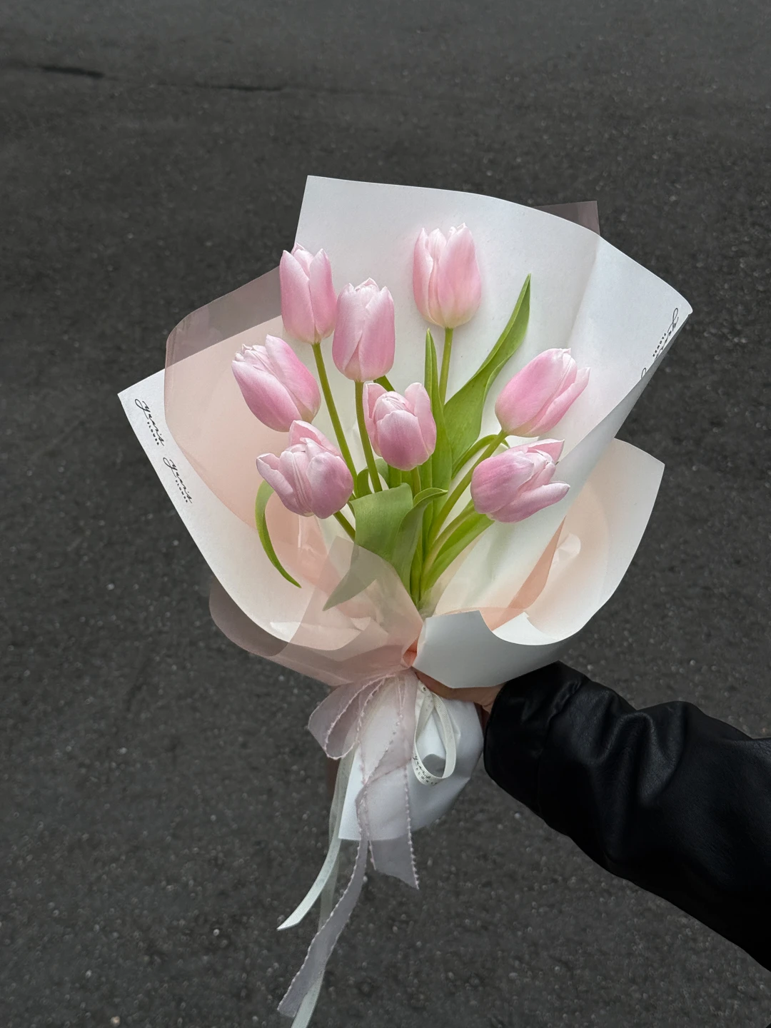 粉色馬卡龍鬱金香花束 Light Pink Tulips
