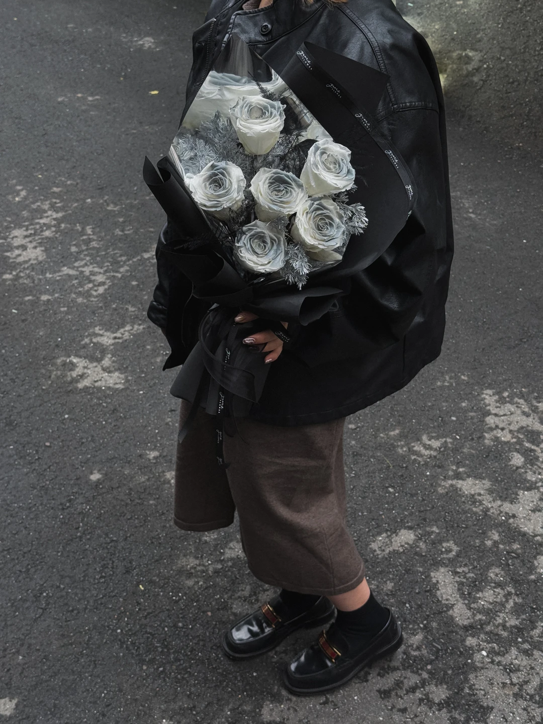 黑騎士永生玫瑰花束 black knight