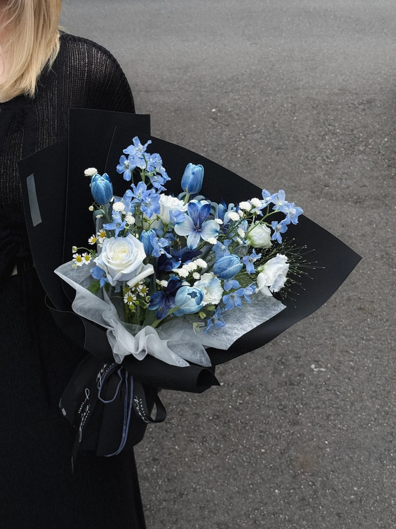 當週鮮花・藍色系花束 Weekly Fresh Designer Bouquet
