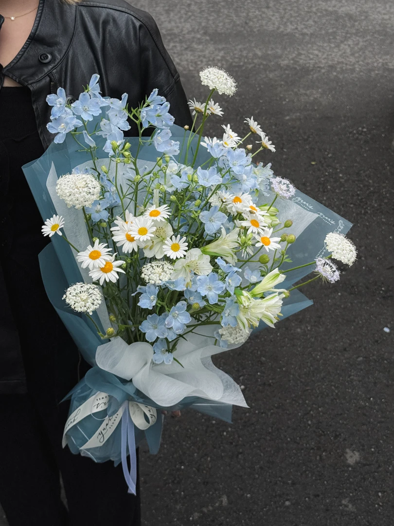 當週鮮花・藍色系花束 Weekly Fresh Designer Bouquet