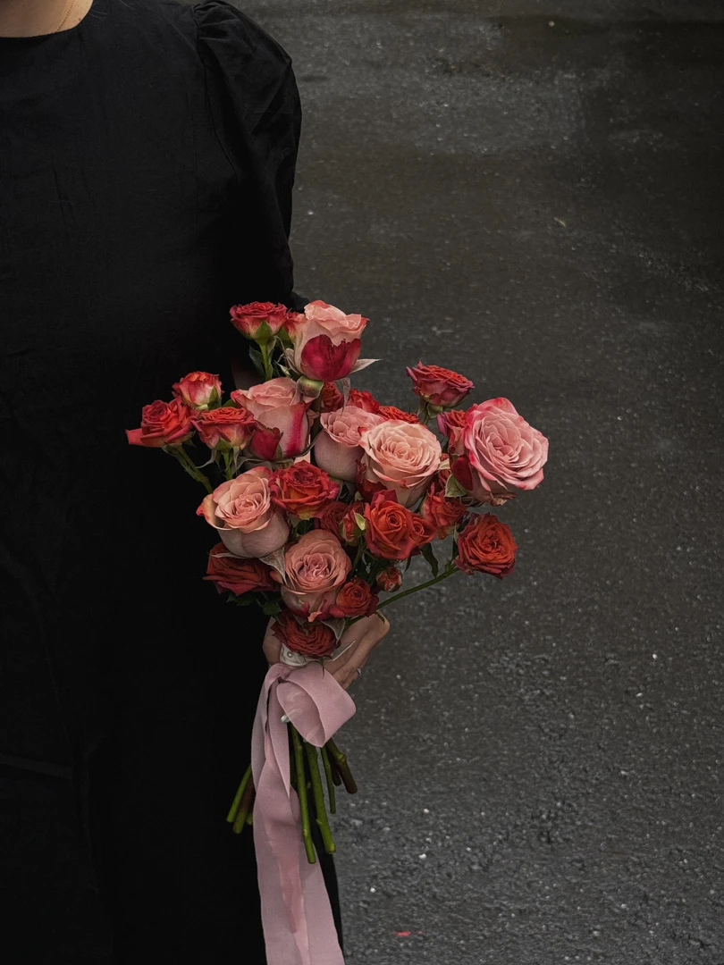復古卡布奶茶玫瑰捧花 Vintage Cappuccino Rose Bouquet