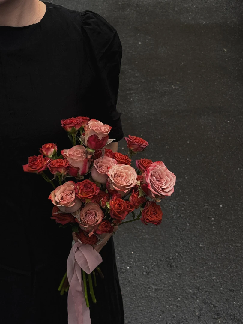 復古卡布奶茶玫瑰捧花 Vintage Cappuccino Rose Bouquet