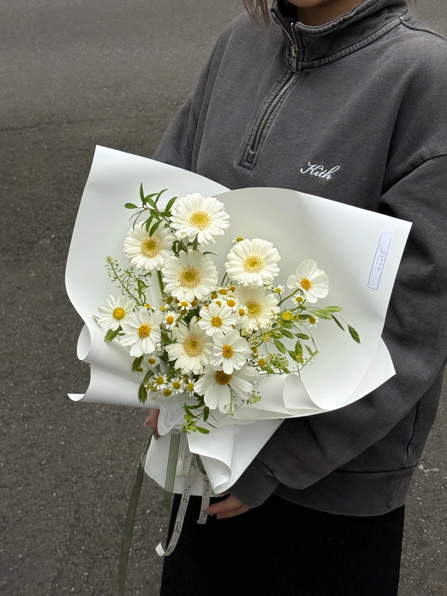當週鮮花・白綠色系花束 Weekly Fresh Designer Bouquet