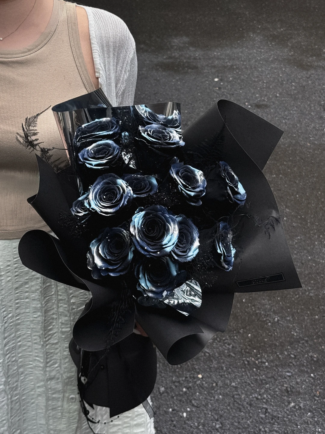 夜色星空黑玫瑰 永生花束 Galaxy Black Preserved Rose