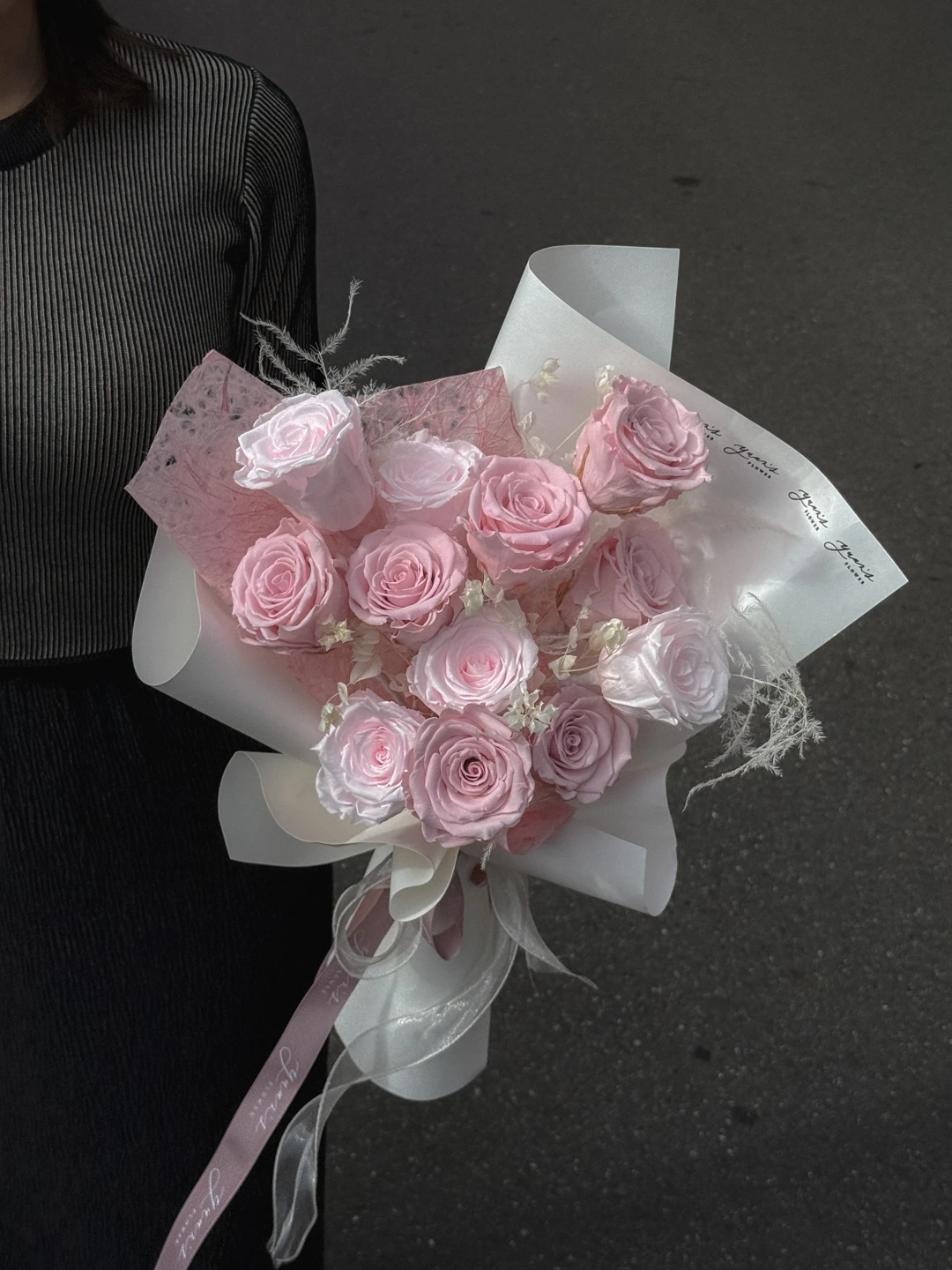 仙女粉玫瑰永生花束 Fairy Pink Preserved Rose