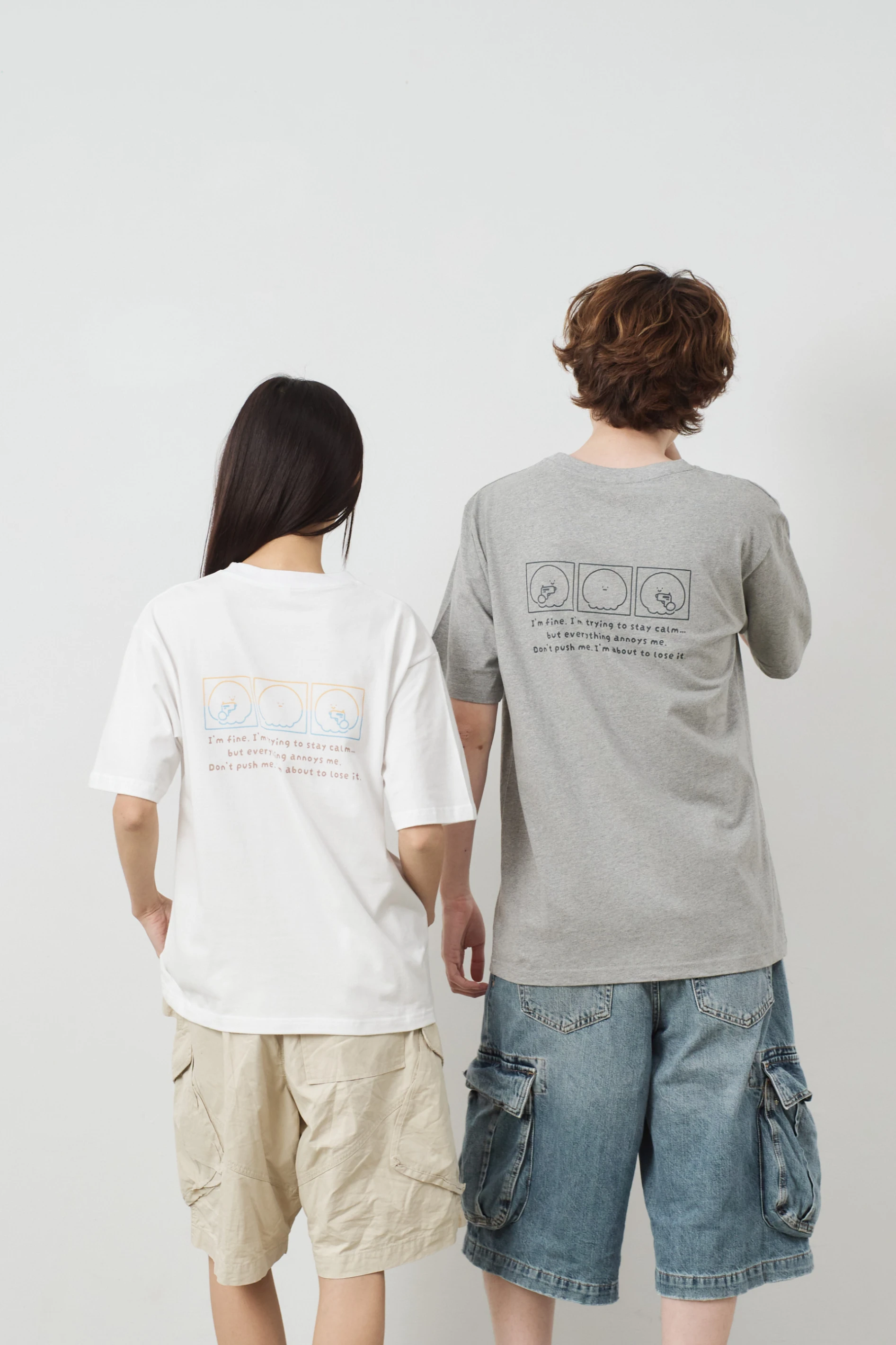 別惹我  中性經典純棉TEE
