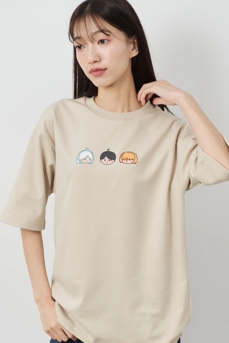 Q版三小隻 親膚雲朵TEE
