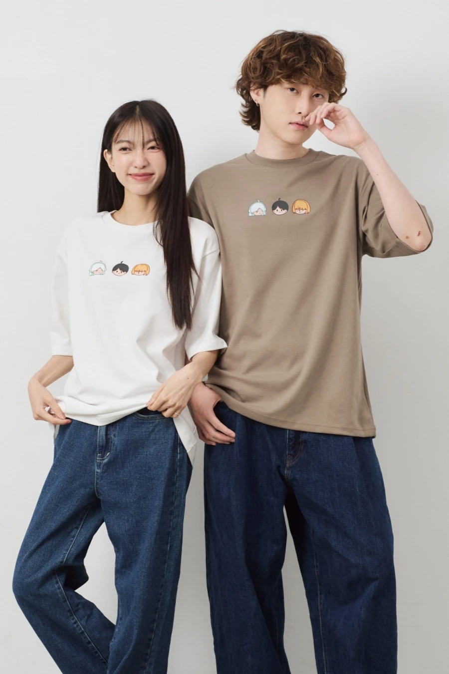 Q版三小隻 親膚雲朵TEE