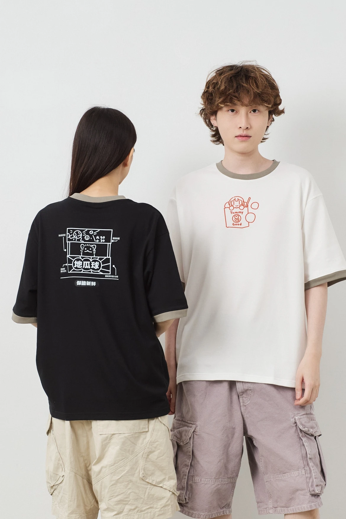 地瓜球 跳色空氣TEE