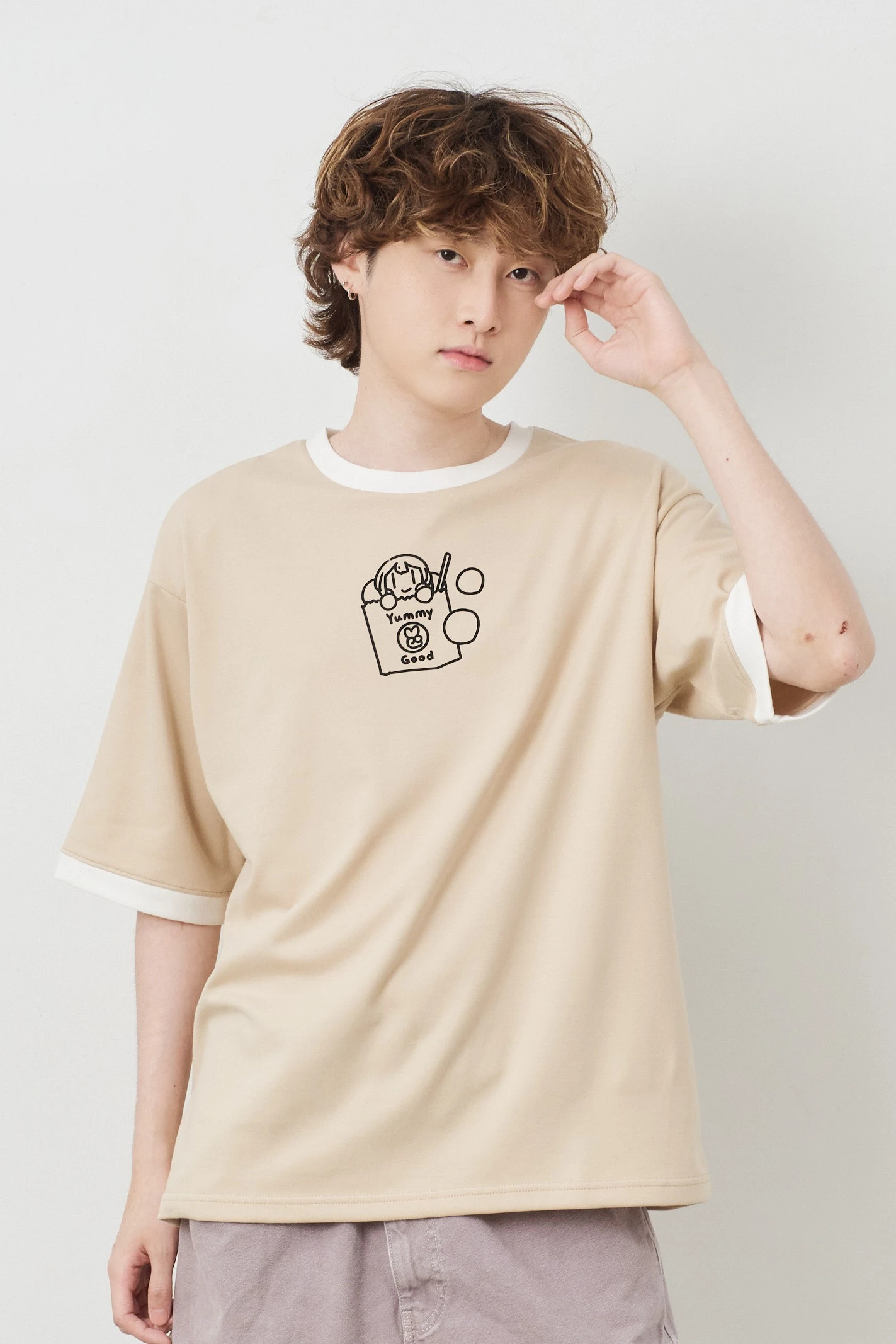 地瓜球 跳色空氣TEE